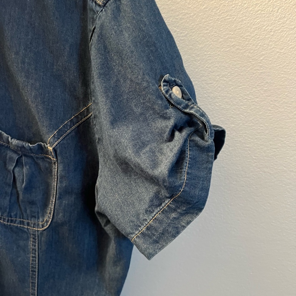 Tommy Hilfiger Casual Blue Jean Button Down Shirt - Picture 4 of 9